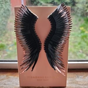 Mignonne Gavigan Madeline Earrings Gunmetal Triple Ombre